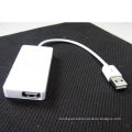 Black / White Mini 4 Port Usb 2.0 480mbps High Speed Cable Hub Mobile Phone Accessories For Pc